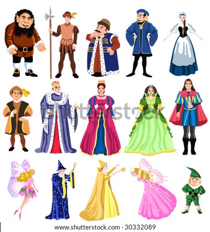 Stock Vector Images on Stock Vector   Fairy Tales Characters