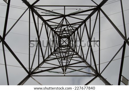 Looking Through an Electricity Pylon