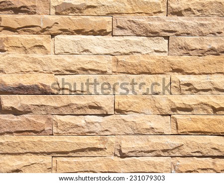 Background of stone wall made with beautiful blog.