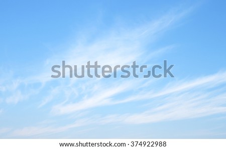 The vast blue sky and clouds sky