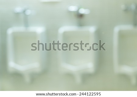 Blur Background Public Rest Room with bokeh