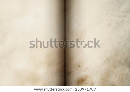 old book opened, old paper texture background