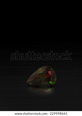 Gemstone Color Change Chrome Pear shape