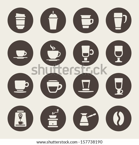 Coffee icons Coffee icons