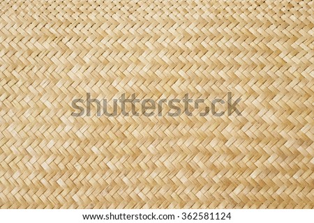 Traditional New Zealand flax weaving, detail of a woven mat.