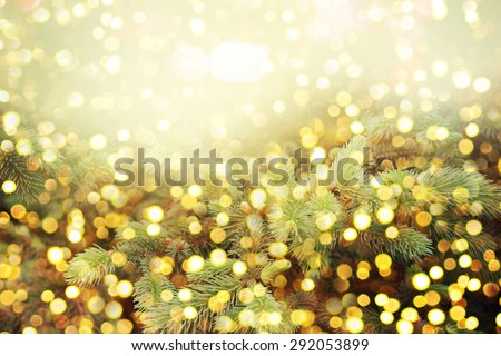 Christmas background with shining lights