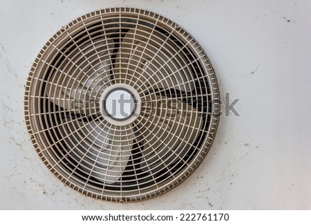Condenser fan air through the use of old rust