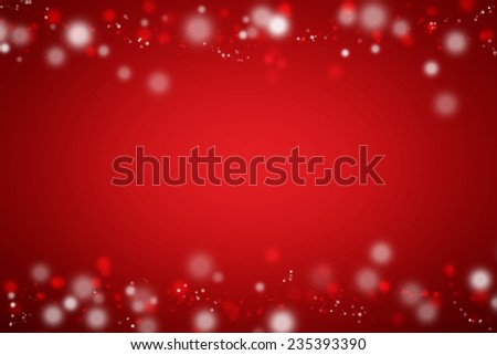 abstract snow red background for new year