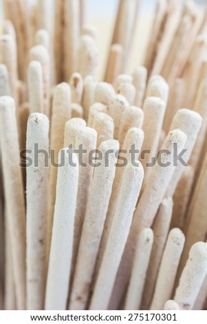 close up of incense sticks