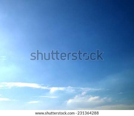 Spectacular  blue sky over the caribbean sea Venezuela (South America), clouds, sun and natural light, nature scene, can be used as background, color,nature, ecology
