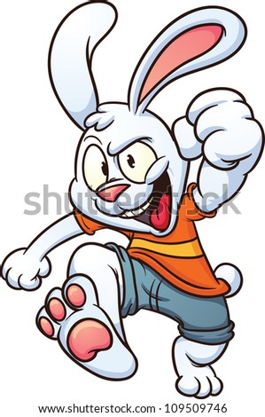 Cool Cartoon Rabbit