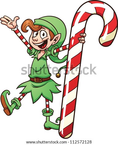 christmas elf cartoon