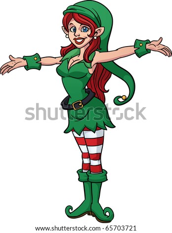 Santa's Workshop Stock-vector-christmas-elf-girl-with-open-arms-vector-illustration-with-simple-gradients-65703721