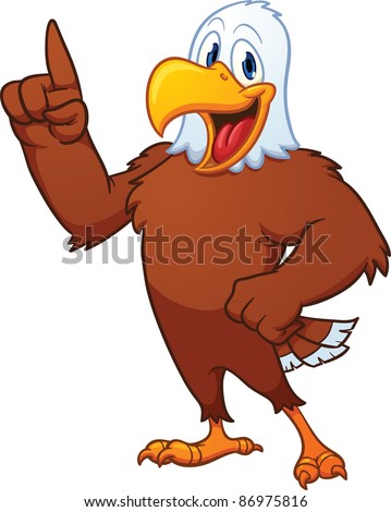 Cute Cartoon Eagle