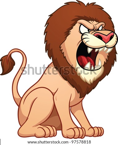 roaring lion clipart