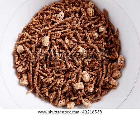 One Dish with fiber cereal. Food image