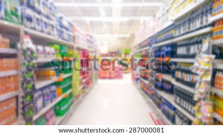Blur of shopping malls that offer thousands of products.