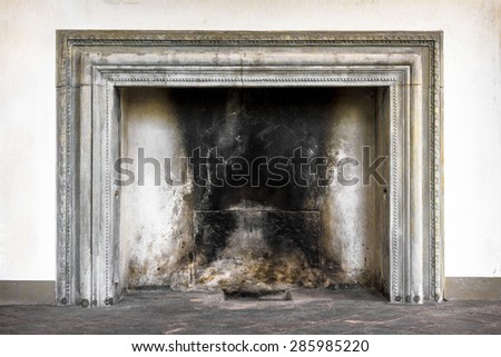 An old fireplace in a sanctuary Italian, from the medieval times.