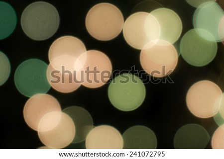 Classic light green and brown bokeh for Christmas holiday celebration with happiness background