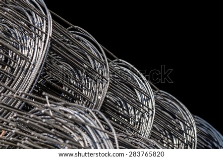 Roll of wire mesh for building or industrial background