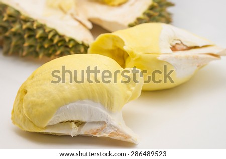 Durian, king of fruits with delicious taste for Thailand popular fruit.