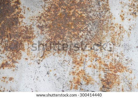 Rustic metallic or iron plate or wall for rough and corrosion texture background