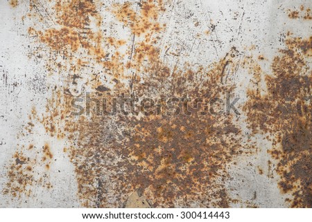 Rustic metallic or iron plate or wall for rough and corrosion texture background