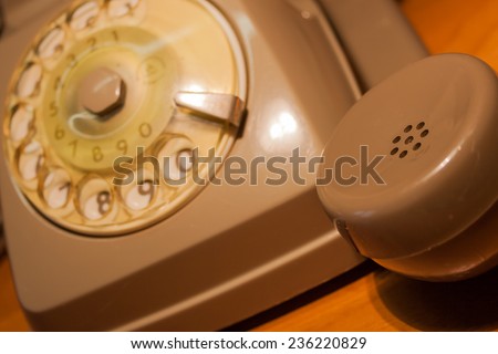 Call in the 70 - rotary telephone - overtime at work