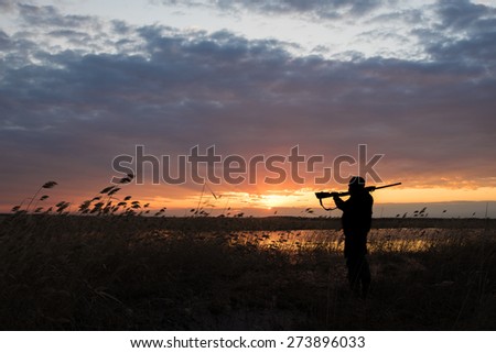Silhouette of the hunter