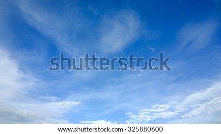 The soft cloud on the sky