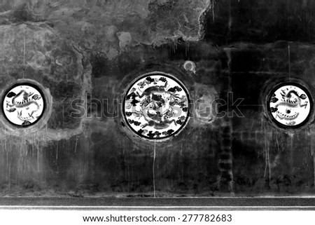 abstract of black and white chinese artwork
