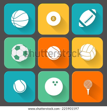 Sport ball icons