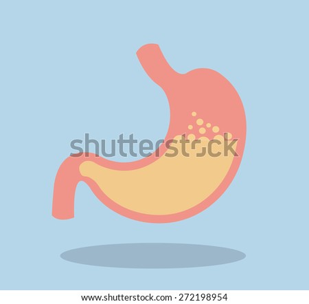 Stomach in flat style