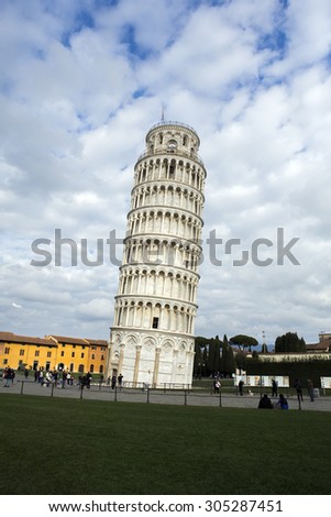 Pizza tower in Italy