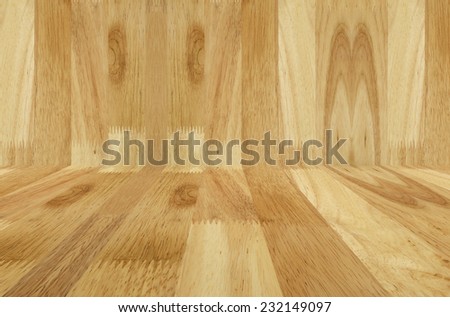 Wood walls on floor background