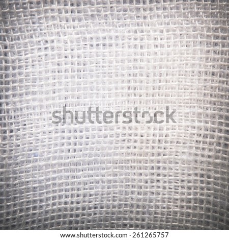 White and light gray texture of gauze background with clear space for your own text