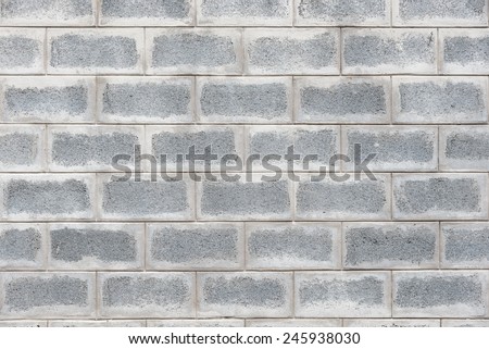 no concrete finished brick wall