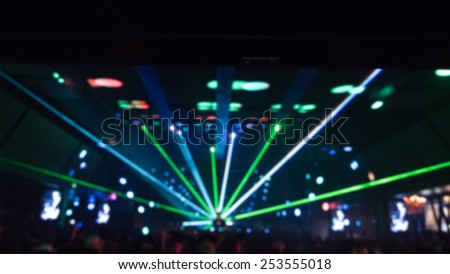 blured background night scene in party night club