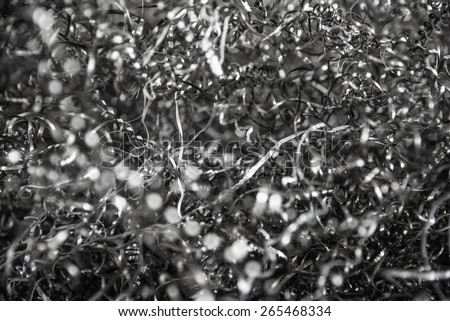 texture background and bokeh of steel wool from machine in factory Industrial