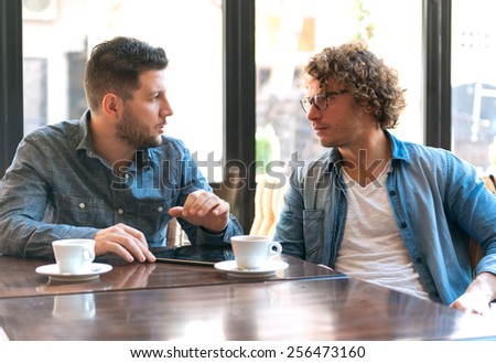 Casual meeting in a Cafe