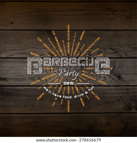 BBQ badges logos and labels for any use on a white background BBQ badges logos and labels for any use on a white background