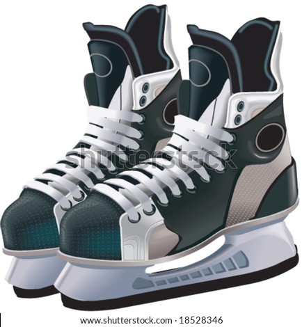 clipart hockey skates