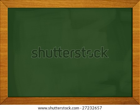 Green School Board Blackboard Isolated On White(3 Of 3 - Black,green 