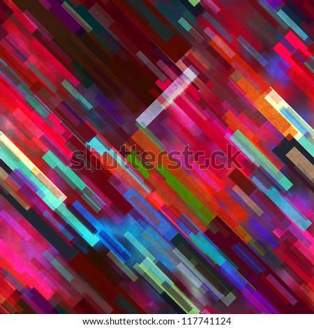 art vintage colorful abstract geometric background in purple, magenta, fuchsia, red and blue colors; diagonal seamless pattern