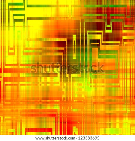 art abstract glass golden, geometric space pattern, background