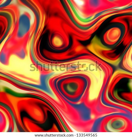 art glass colorful textured blurred background with pink, blue, coral red and gold colors; seamless pattern