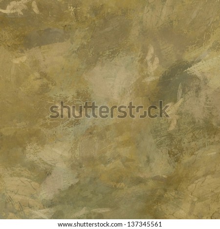 art abstract painted background in sepia, khaki and old gold colors