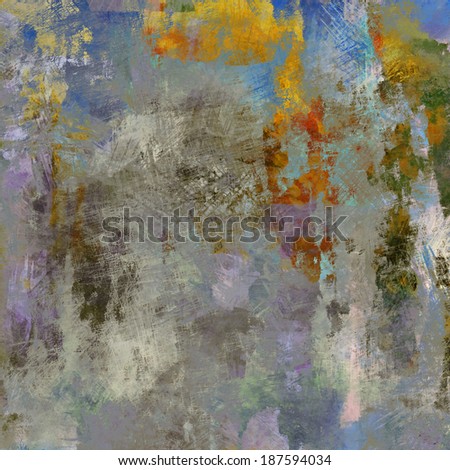 art abstract watercolor background in green, grey, yellow, violet and blue colors