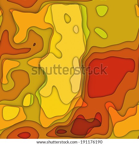 art colorful transperancy waves seamless pattern background in yellow, orange, red and green colors