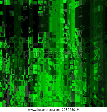 art abstract colorful pixels pattern background in bright green, grey and black colors